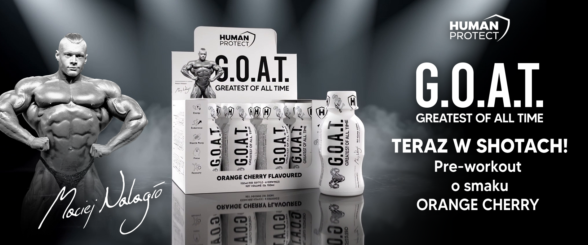 Human Protect G.O.A.T. Greatest Of All Time Shot Human Protect G.O.A.T. Greatest Of All Time Shot Pre-Workout