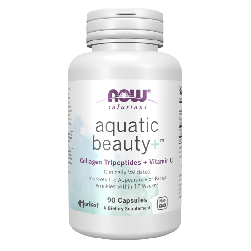 NOW Aquatic Beauty+ - 90kaps. Kolagen morski