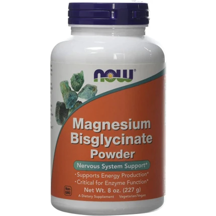 Now Foods Magnesium Bisglycinate Powder 227g Chelatem Magnezu