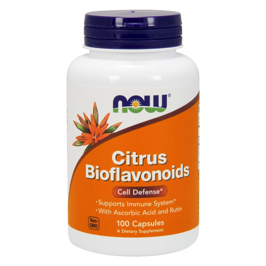 NOW Foods Citrus Bioflavonoids 700mg 100caps.  Bioflawonoidy cytrusowe Odporność