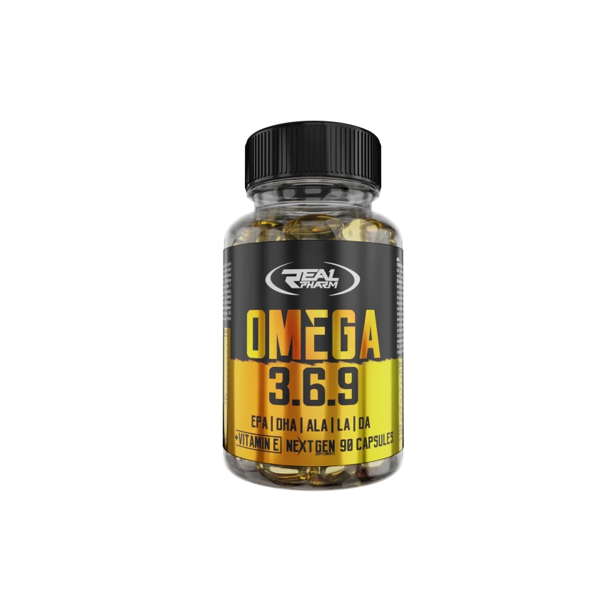 Real Pharm Omega 3-6-9 90softgels Kwasy EPA, DHA