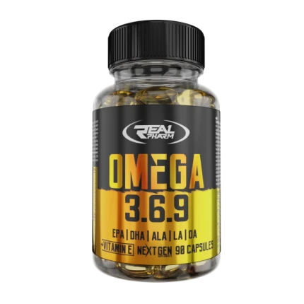 Real Pharm Omega 3-6-9 90softgels Kwasy EPA, DHA