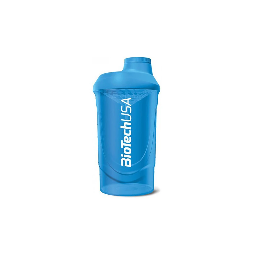 BioTech Shaker Wave 600ml Blue Niebieski