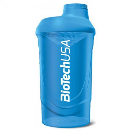 BioTech Shaker Wave 600ml - Black Shaker Czarny do odżywek lub wody Bidon