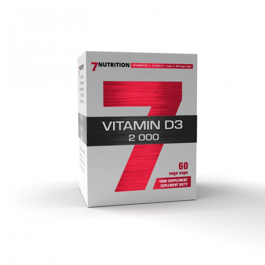 7Nutrition Vitamin D3 2000 - 60vkaps. Witamina D3