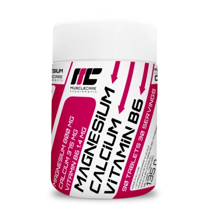 Muscle Care Magnesium Calcium Vitamine B6 90tab. Magnez Wapń Witamina B6