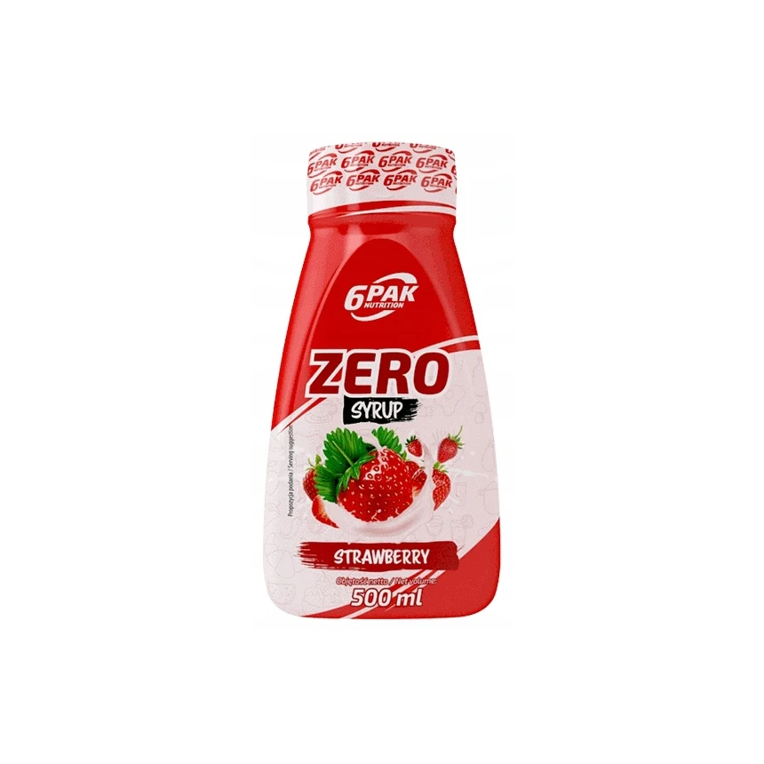 6PAK Sauce ZERO 500ml - Strawberry Sos Truskawkowy