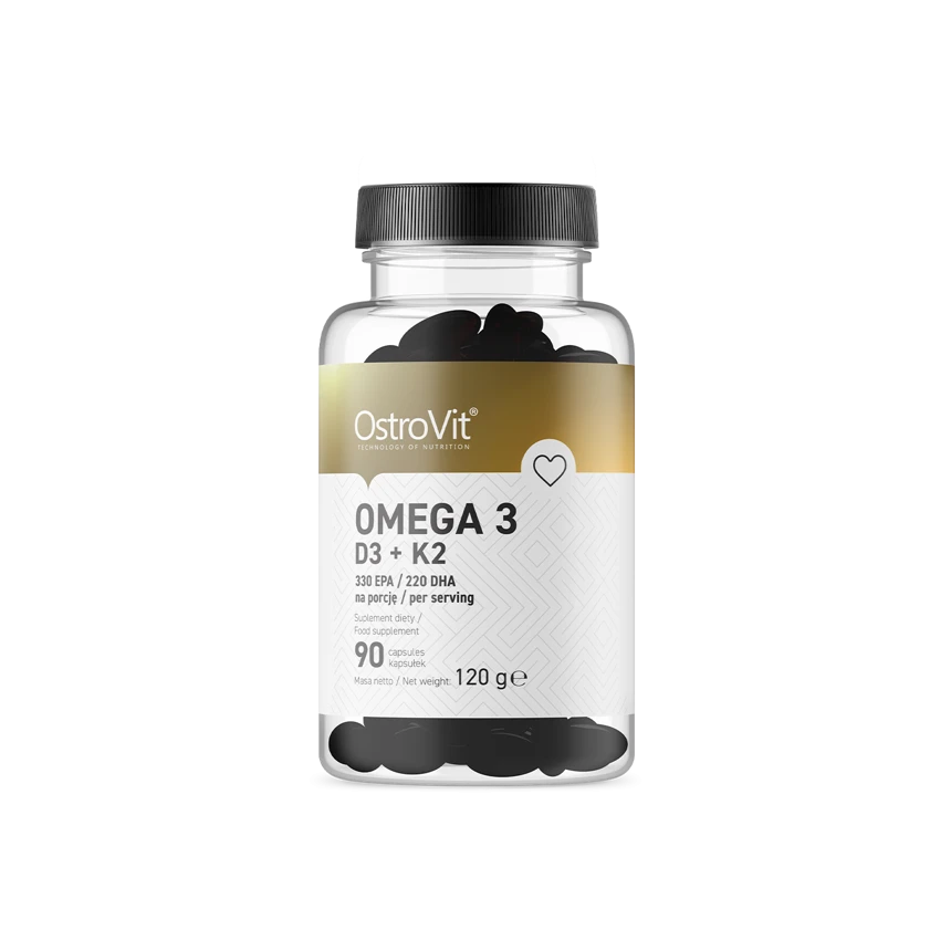 OstroVit Omega3 D3+K2 - 90caps.