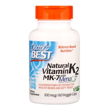 Doctor's Best Nat. Vitamin K2 MK7 100mcg 60vkaps. Witamina K2 MK-7