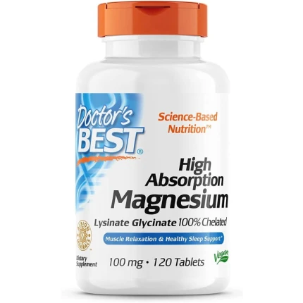 Doctor's Best Magnesium High Absorption 120tabs. Magnez