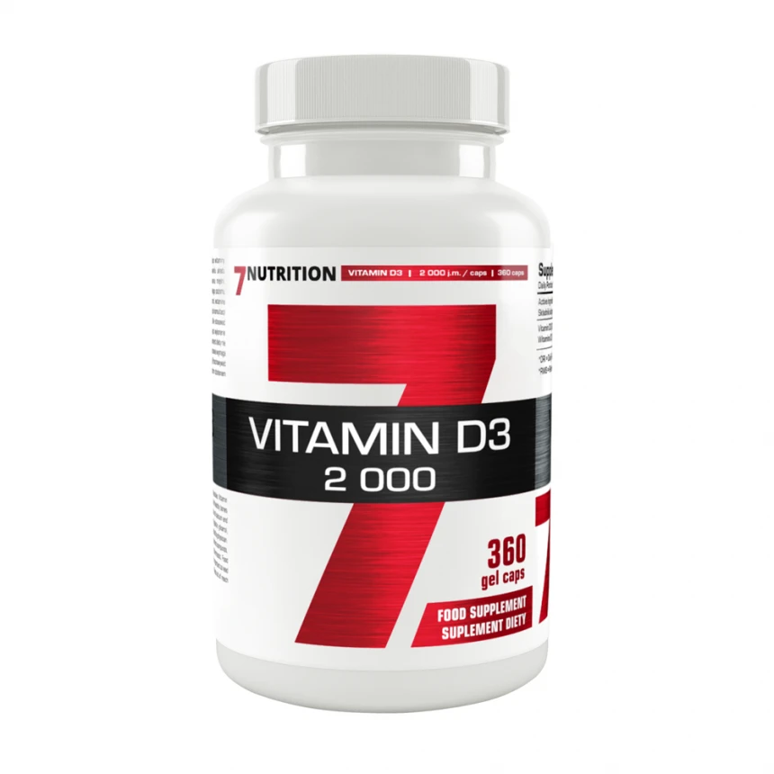 7Nutrition Vitamin D3 2000 360kaps.