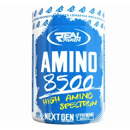 Real Pharm Amino 8500 400tab Aminokwasy Lepsza Renegeracja