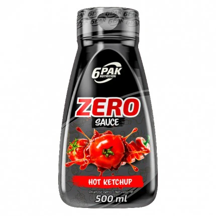 6PAK Sauce ZERO 500ml Hot Ketchup