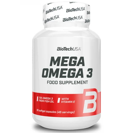 BioTech Mega Omega 3 - 180kaps. Zdrowe Tłuszcze