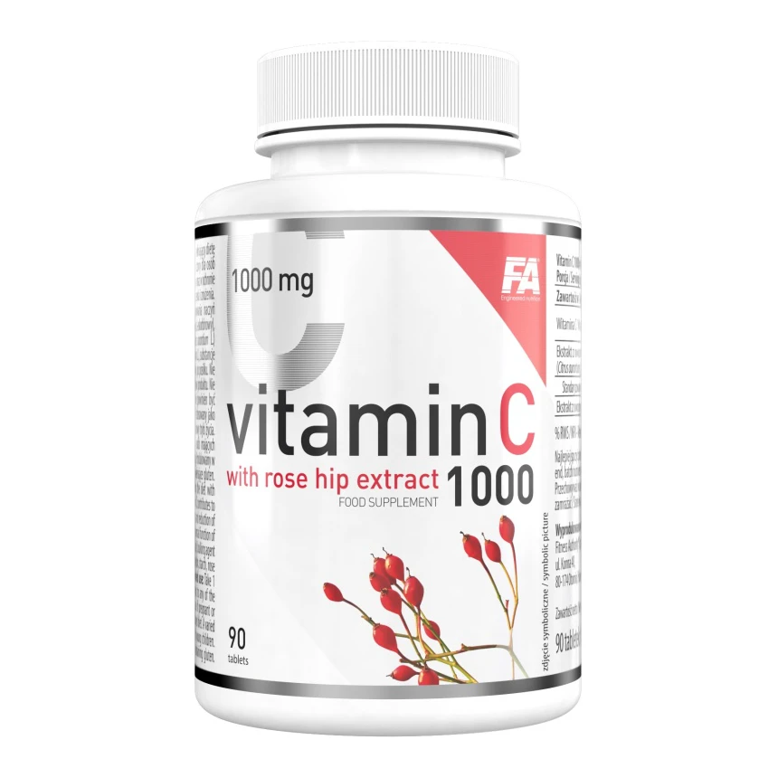 FA Vitamin C with Rose Hip Extract 90tabs. Witamina C