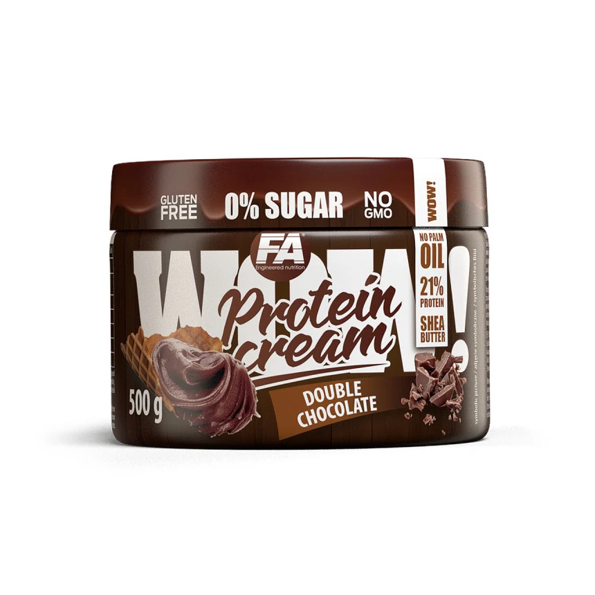 FA WOW Protein Cream 500g - Double Chocolate Krem Białkowy bez cukru podwójna czekolada