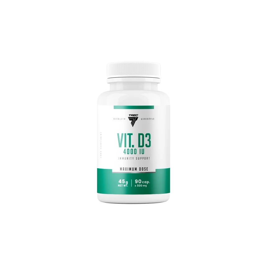 Trec Vitality Vitamin D3 4000IU 90kaps. Witamina D3