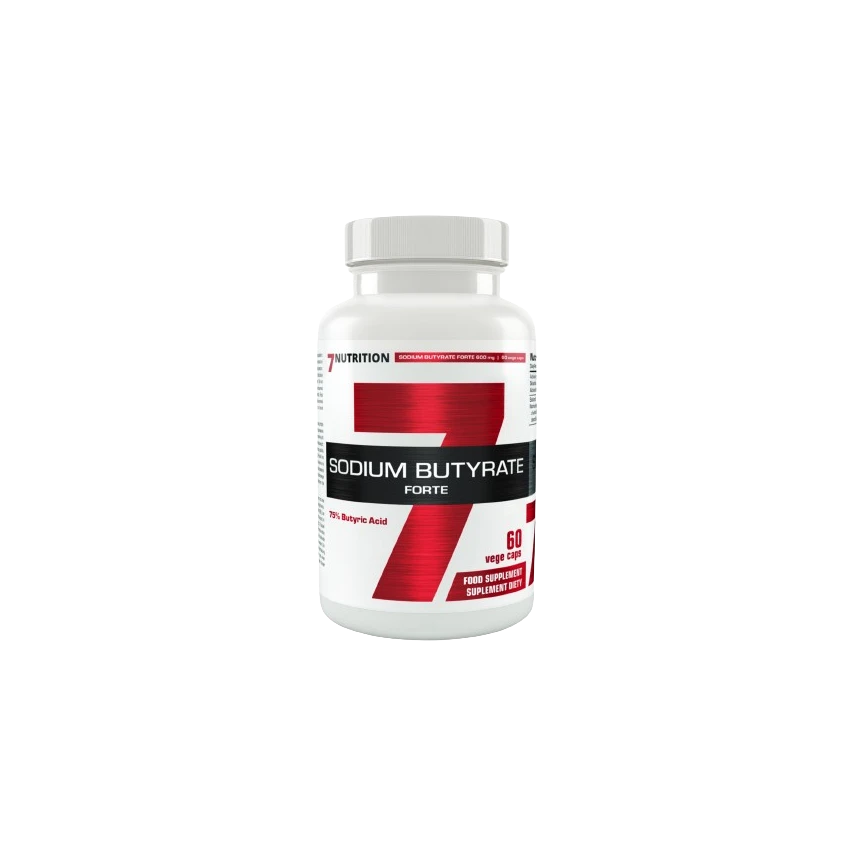 7Nutrition Sodium Butyrate FORTE 600mg 60vcaps. Maślan sodu