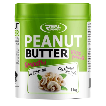 Real Pharm Peanut Butter Cashew 1000g Masło Orzechowe z Nerkowcami