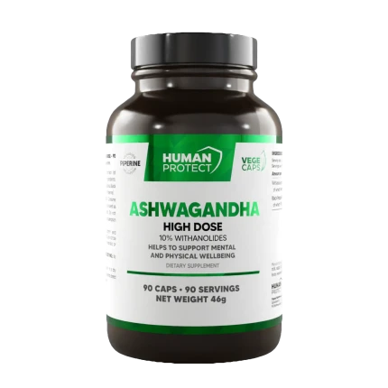 Human Protect Ashwagandha High Dose 10% 90vkaps. Witania Ospała