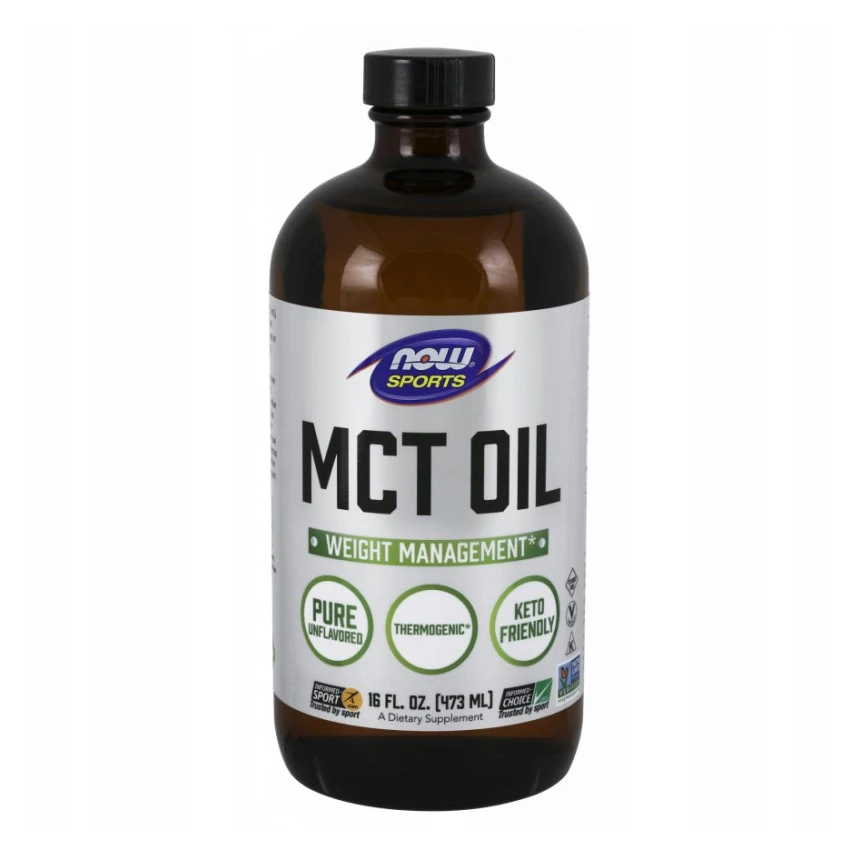 NOW Foods MCT Oil 100% Pure 473ml Kwasy Tłuszczowe