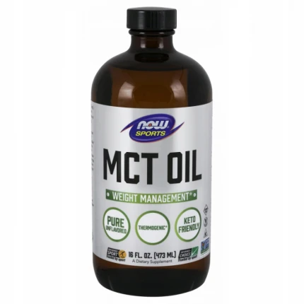 NOW Foods MCT Oil 100% Pure 473ml Kwasy Tłuszczowe