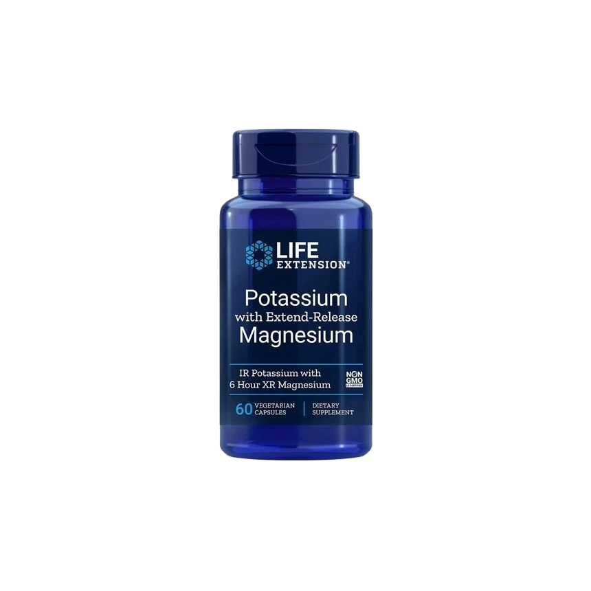 Life Extension Potassium with Magnesium  60vcaps. Potas Magnez