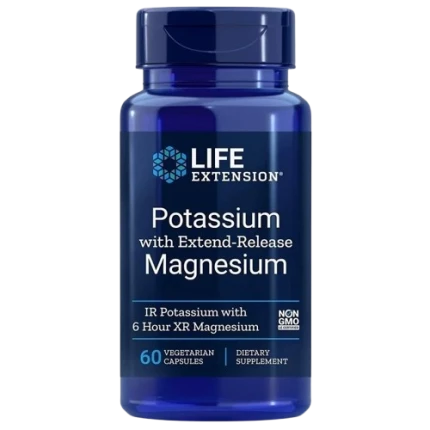 Life Extension Potassium with Magnesium  60vcaps. Potas Magnez