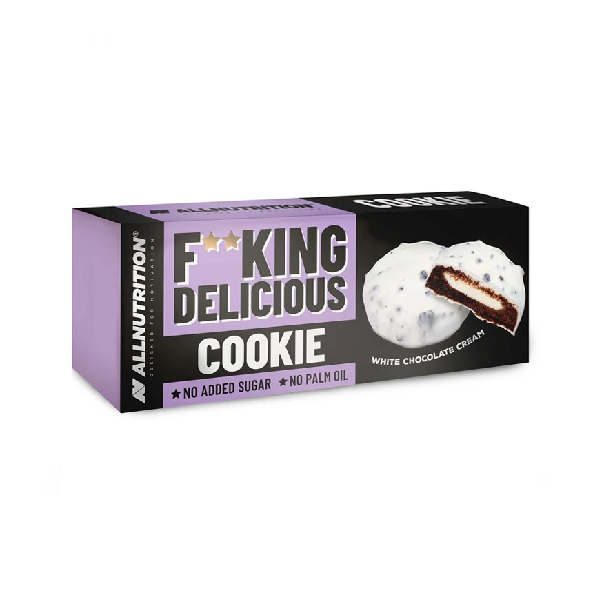 AllNutrition Ciastka FitKing Fucking Delicious Cookie 128g - Whitite Chocolate Cream - Biała Czekolada Krem