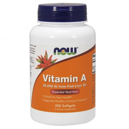 NOW Vitamin A 25000IU - 250softgels.