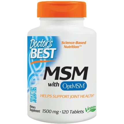 Doctor's Best MSM With OptiMSM Vegan 1500mg 120tatbs. Ochrona Stawów