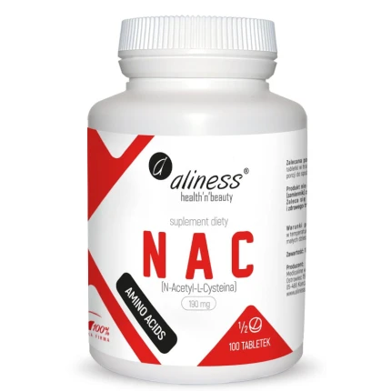 Aliness NAC N-Acetyl L-Cysteina 190 mg 100tabs.