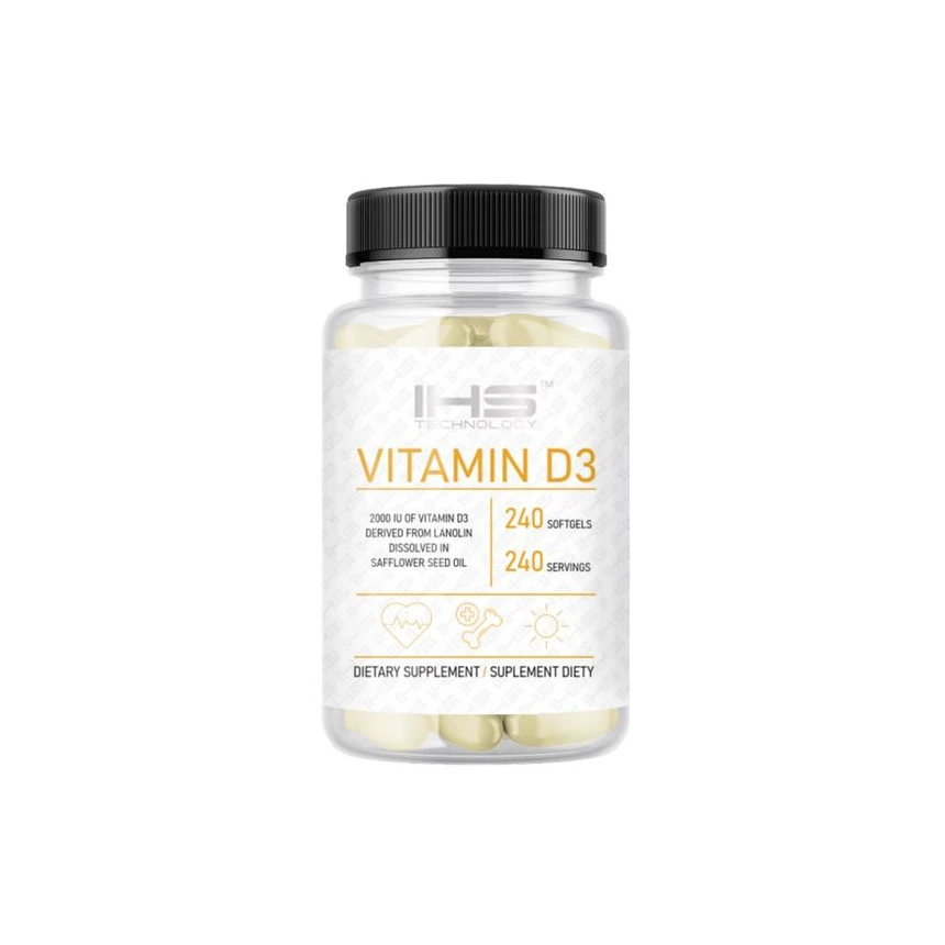IHS Vitamin D3 2000IU 240softgels Witamina D3