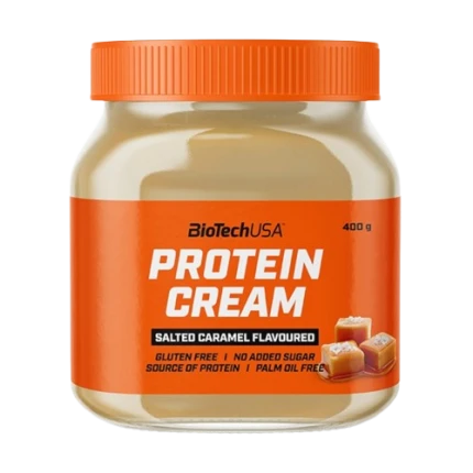 BioTech Protein Cream Salted Carmel 400g Krem Słony Karmel