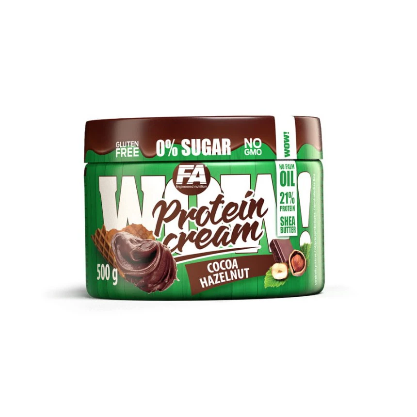 FA WOW Protein Cream 500g - Cocoa-Hazelnut Krem Białkowy Bez cukru Orzechowo - Kakaowy