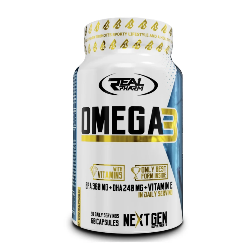 Real Pharm Omega 3 1000mg 60kaps. Kwasy Tłuszczowe EPA DHA
