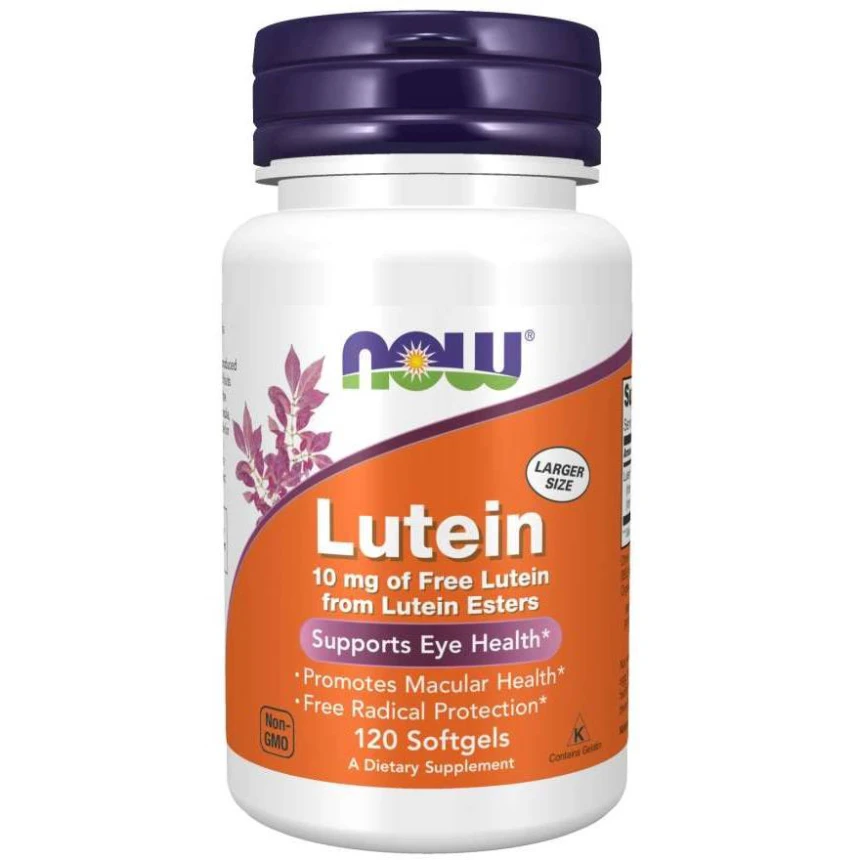 Now Foods Lutein 10mg 120softgels. Luteina