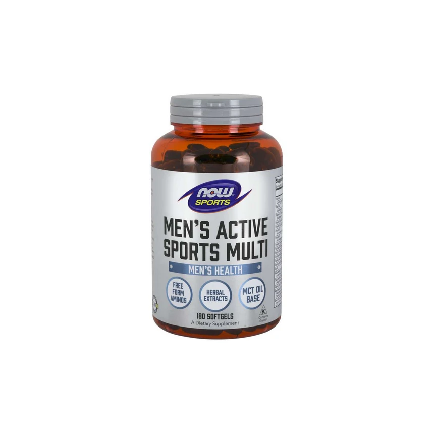 NOW Foods Sports Men's Active Sports 180softgels. Multiwitaminy Dla Mężczyzn