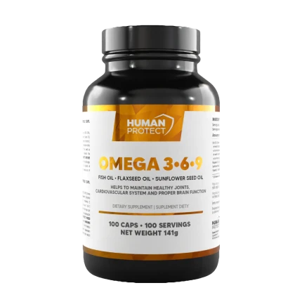 Human Protect Omega 3-6-9 100softgels Kwas EPA DHA