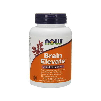 NOW Brain Elevate 120kaps. Pamięć Poprawa pracy mózgu