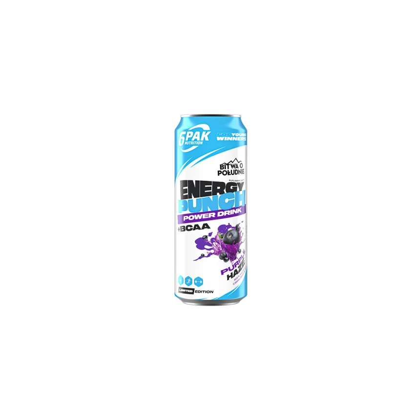 6PAK Energy Punch Power Drink 250ml Acai Aminokwasy