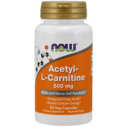 NOW Foods Acetyl L-Carnitine 500mg 50kaps. ALC
