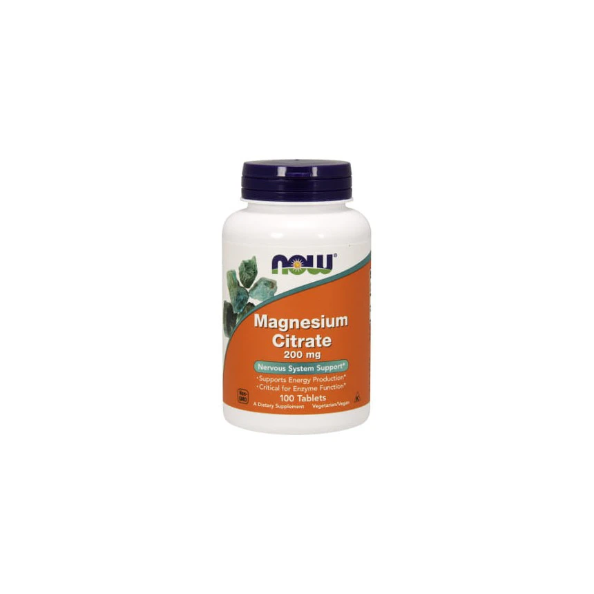 NOW Foods Magnesium Citrate 200mg 100tab. Magnez
