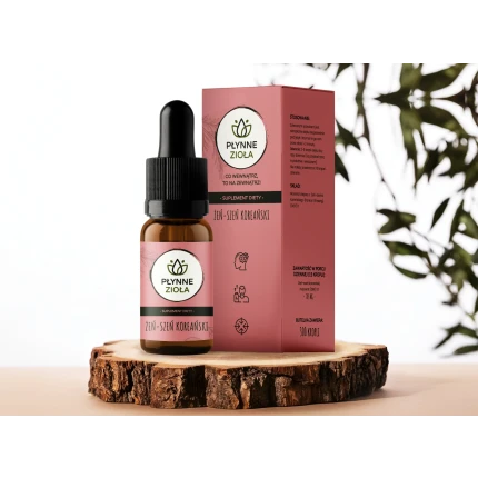 Płynne Zioła Żeń-Szeń Koreański 10ml Adaptogen