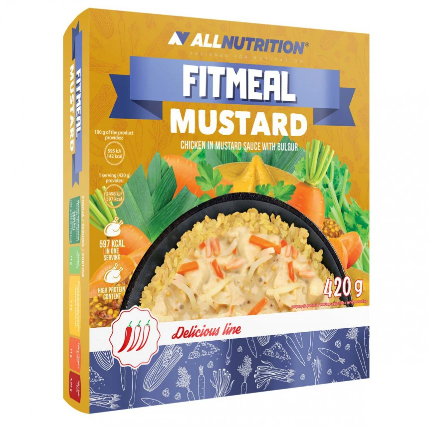 AllNutrition FITMEAL 420g - Mustard Gotowy FIt posiłek