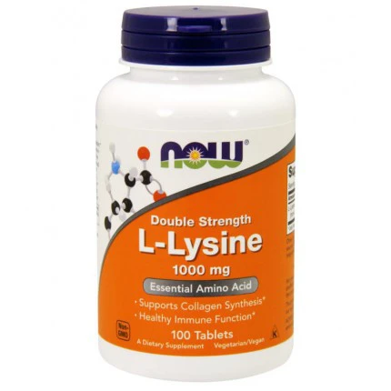 NOW Foods L-Lysine 1000mg 100tabs. Lizyna