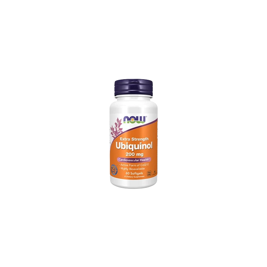 NOW Ubiquinol 200mg Extra Strength  60softgels Koenzym Q10