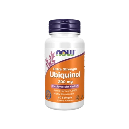 NOW Ubiquinol 200mg Extra Strength  60softgels Koenzym Q10