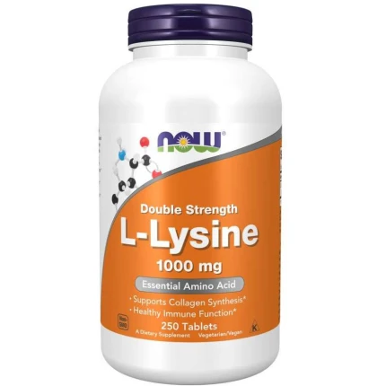 Now Foods L-Lysine 1000mg  250tabs. L-lizyna