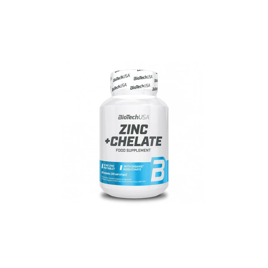 BioTech Zinc + Chelate - 60tab. Chelat Cynku